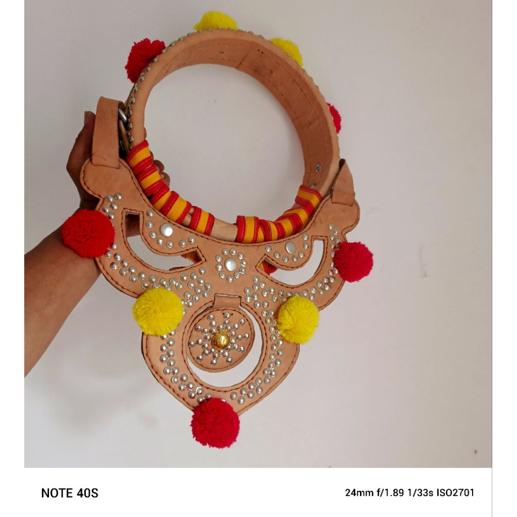 kalung domba garut/ gongseng asli full kulit