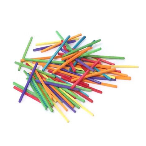 Stik Kayu Warna Warni / DIY Stik Korek Api / DIY Kerajinan / Stik Warna Warni isi 100pcs