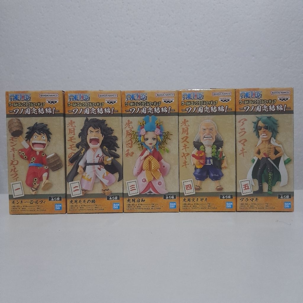 WCF ONE PIECE ORIGINAL WCF WANOKUNI FINAL VOL 1 (LUFFY, MOMONOSUKE, HIYORI, SUKUYAKI, ARAMAKI) JAPVE