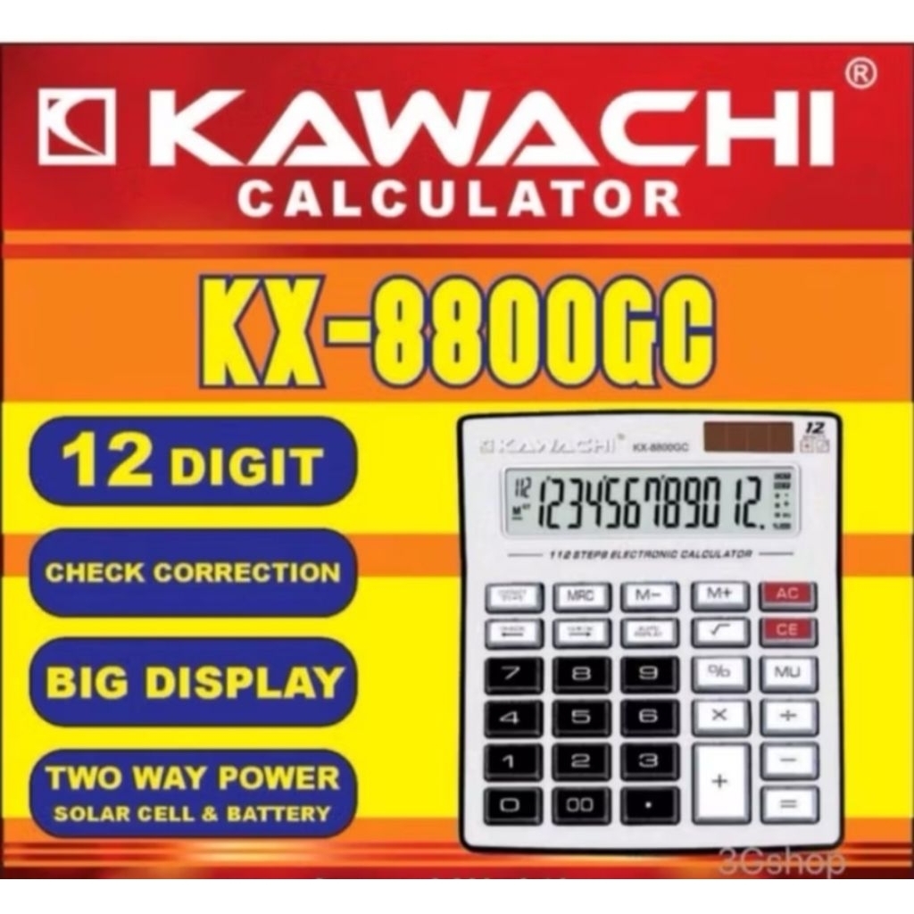 

Calculator Kawachi Kalkulator 14 digit KX-8800GC