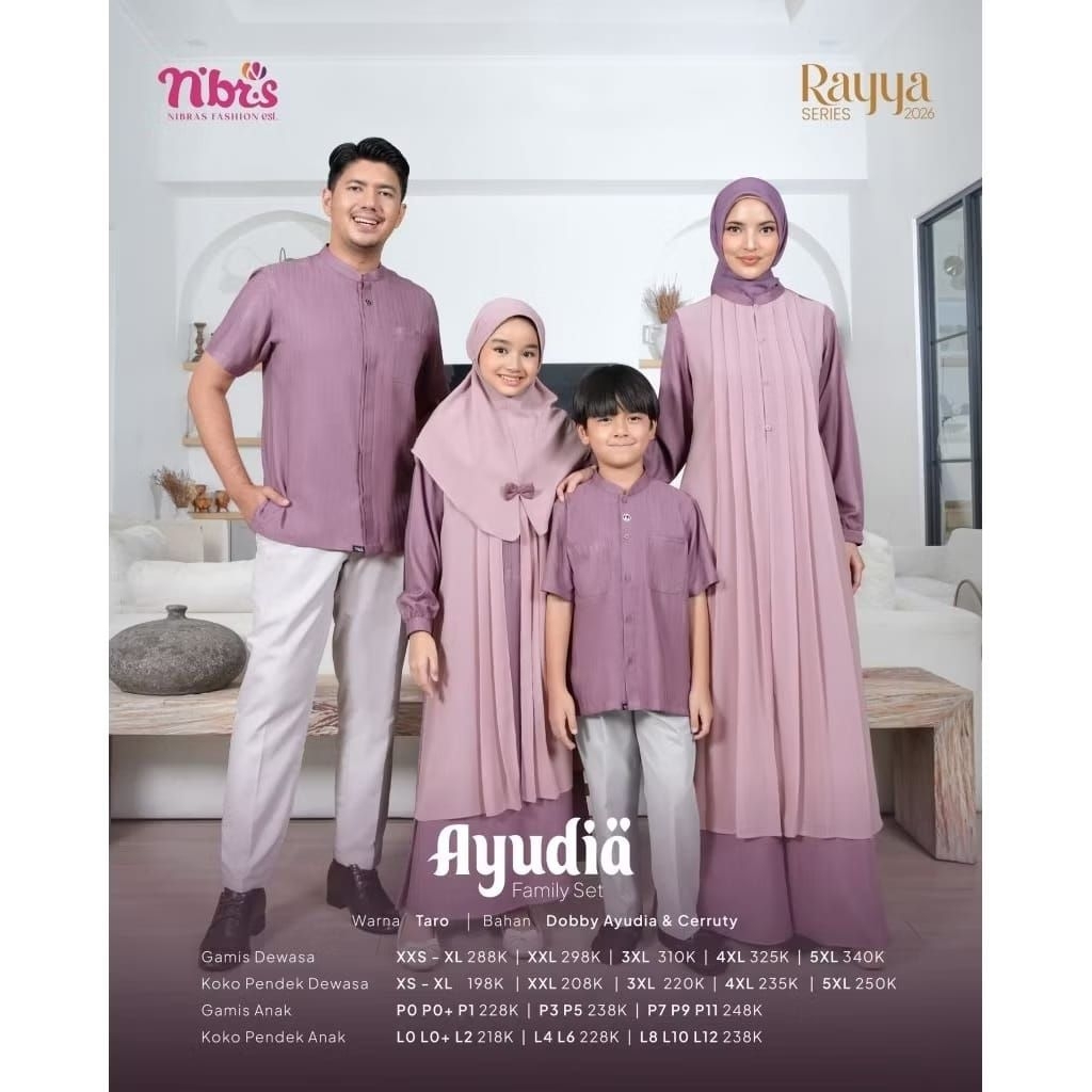 HB[READY] - AYUDIA FAMILY SET BY NIBRAS | 2026 | AYUDIA GAMIS | AYUDIA KOKO | SARIMBIT TERBARU | SAR