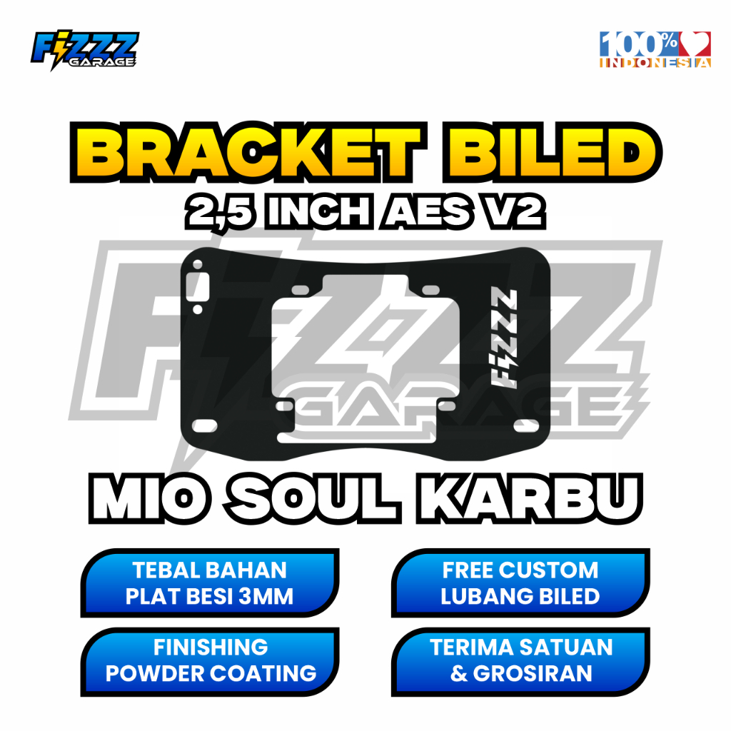 BRACKET BREKET LAMPU BILED CUSTOM MIO SOUL KARBU