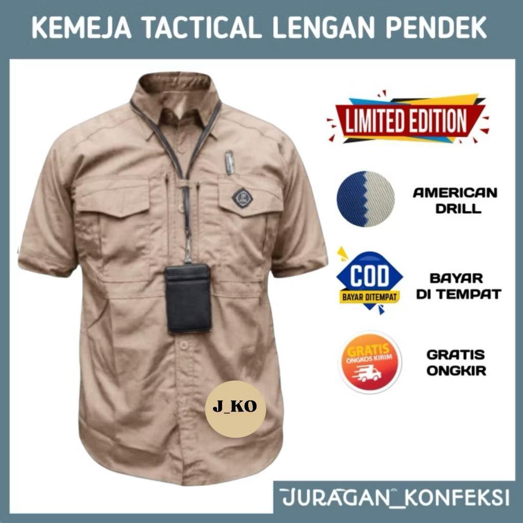 Kemeja Tactical M-Tac Pendek American Drill