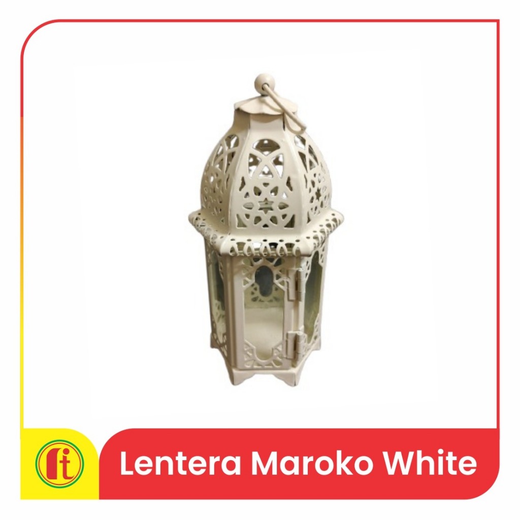 Lentera 51 Gaya Maroko White