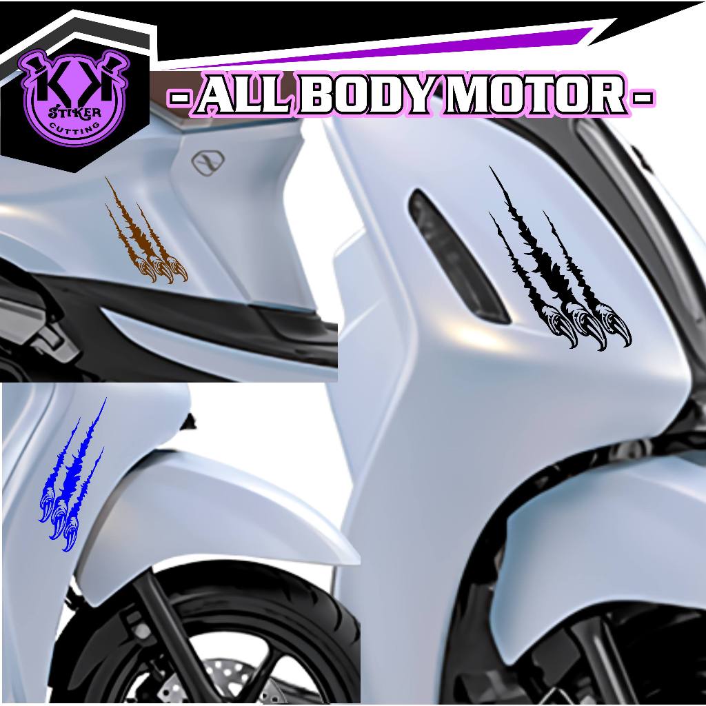 SC.355/STICKER CUTTING/STIKER CAKAR/STIKER 3D/STIKER 3D CAKAR/STIKER CAKAR KUKU/STIKER CAKAR HEWAN