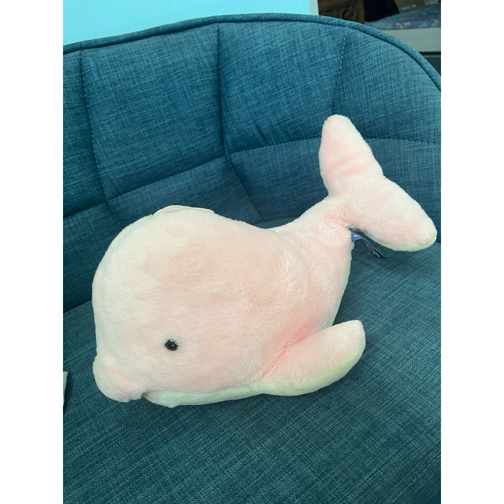 Boneka lumba-lumba pink second bekas thrift preloved