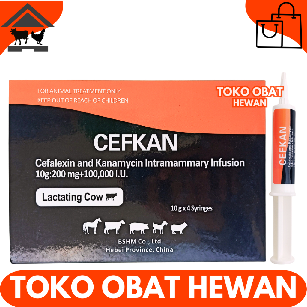 CEFKAN 10 GRAM - Obat Hewan Mastitis Kambing Sapi - Obat Mastitis Laktasi Ampuh Kambing Sapi Like Bi
