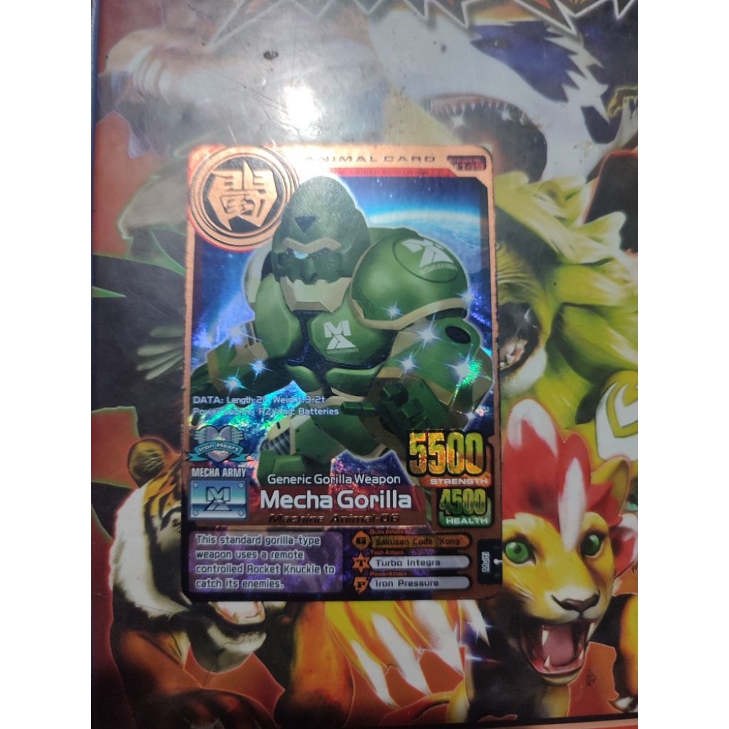 animal kaiser card mecha gorila bronze