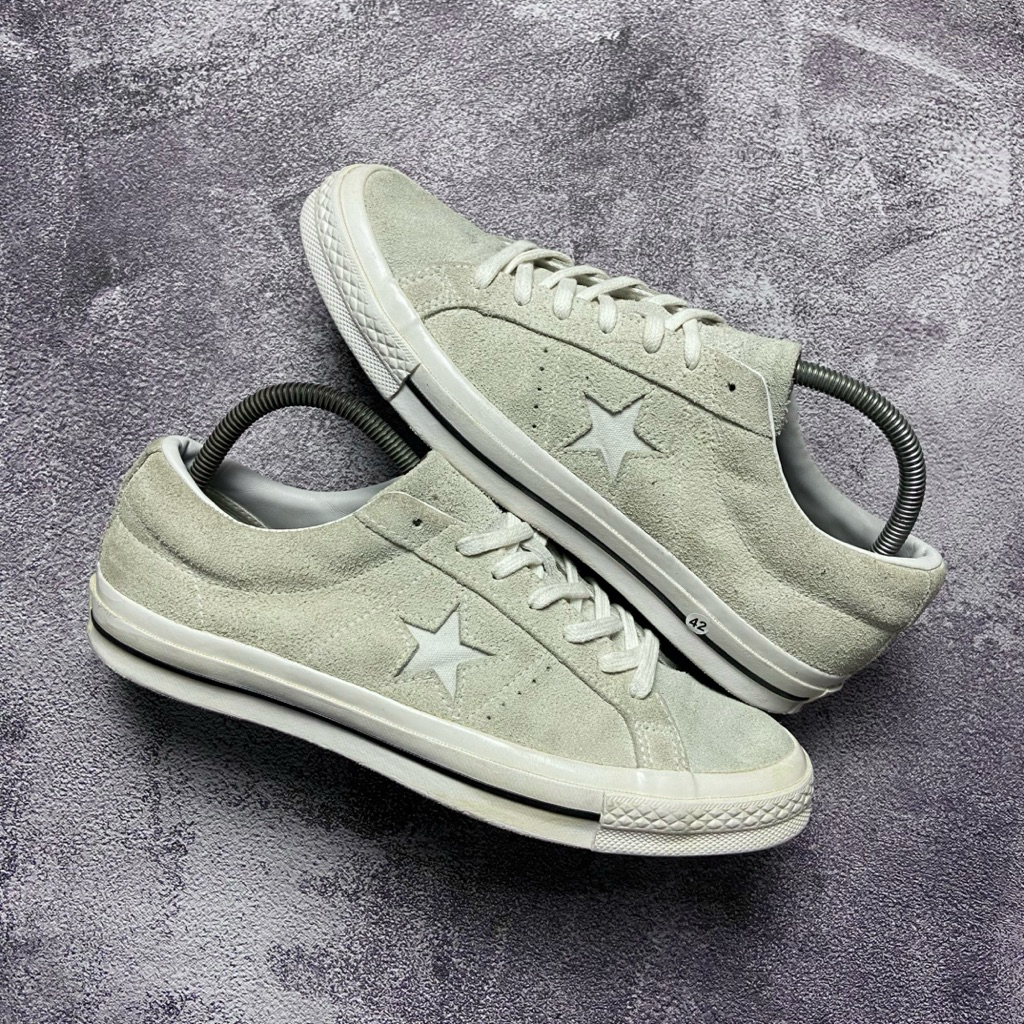 Converse One Star OX Suede Vintage Cream White