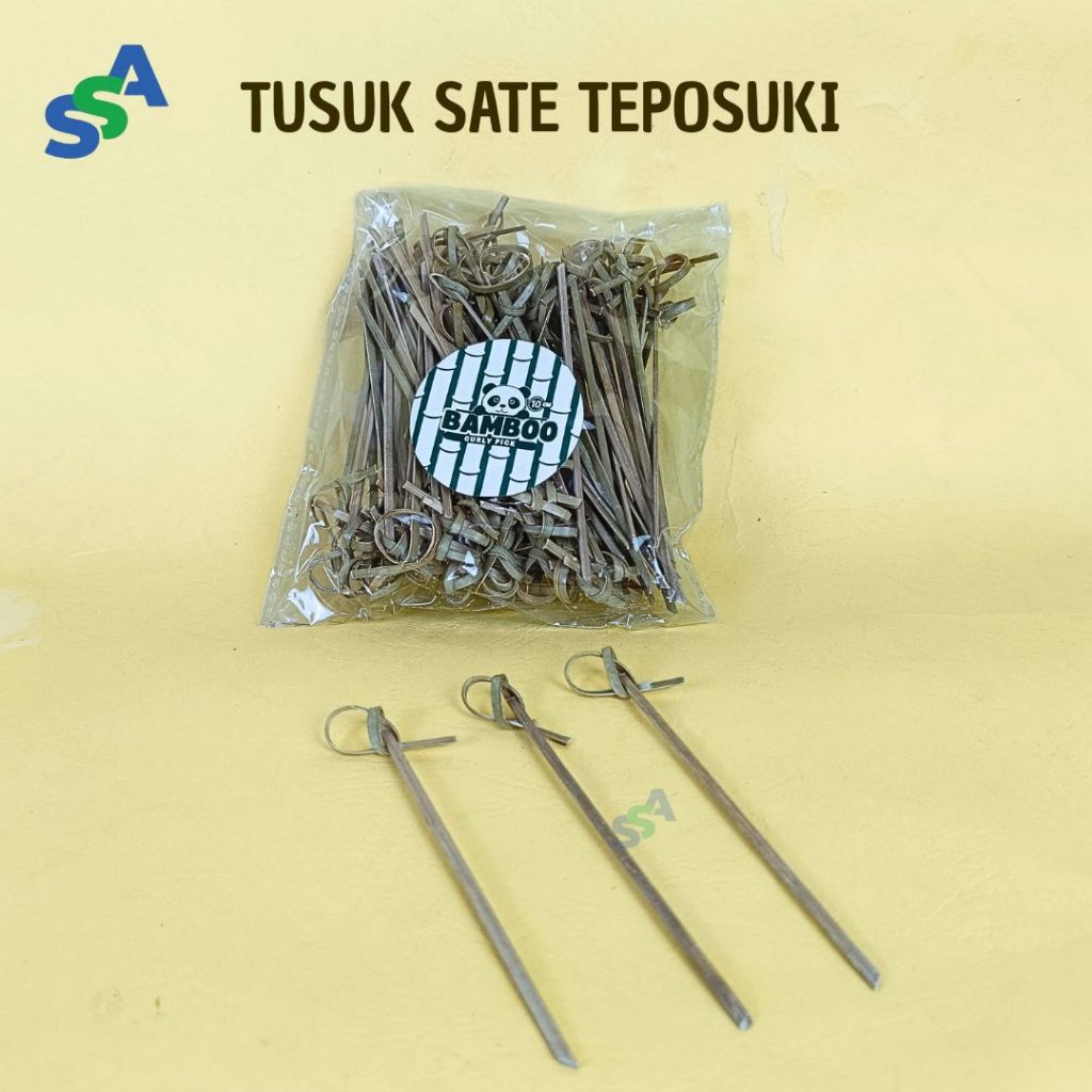 TUSUK BAMBU TEPOSUKI ISI 100 PCS / TUSUK BUAH BAMBU / TUSUK BUAH COCKTAIL