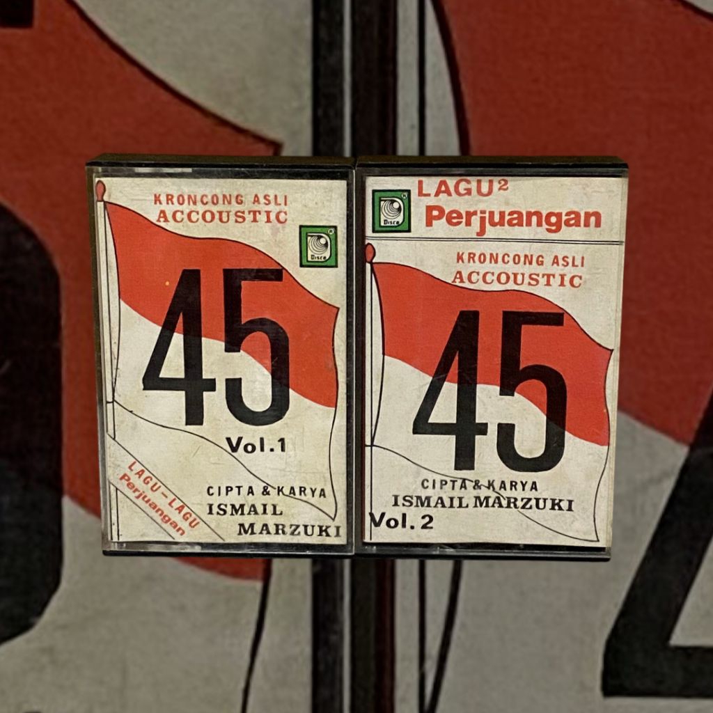 PRELOVED PAKETAN / BUNDLING TAPE KASET PITA LAGU PERJUANGAN KERONCONG ISMAIL MARZUKI