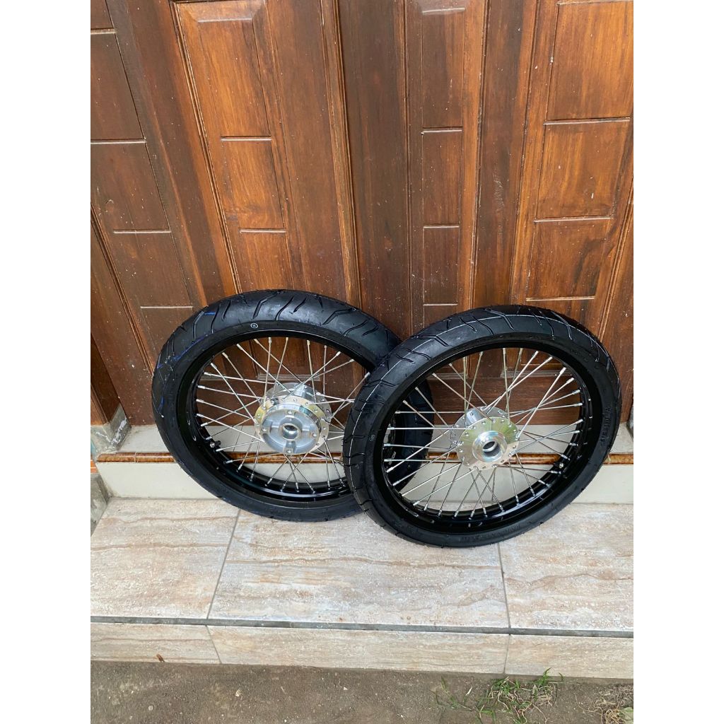 Paket Velg Jari Jari Vixion New 160/185 Ring 17 Ban Mizzle Baru PNP Vixion NVL / NVA / Vixion R