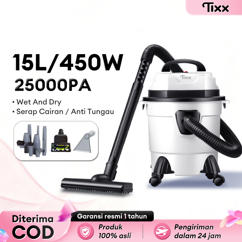 adnara mart - 25000PA Vacuum Cleaner Wet And Dry Low Watt 450W Penyedot Debu Sofa Dan Kasur Nan