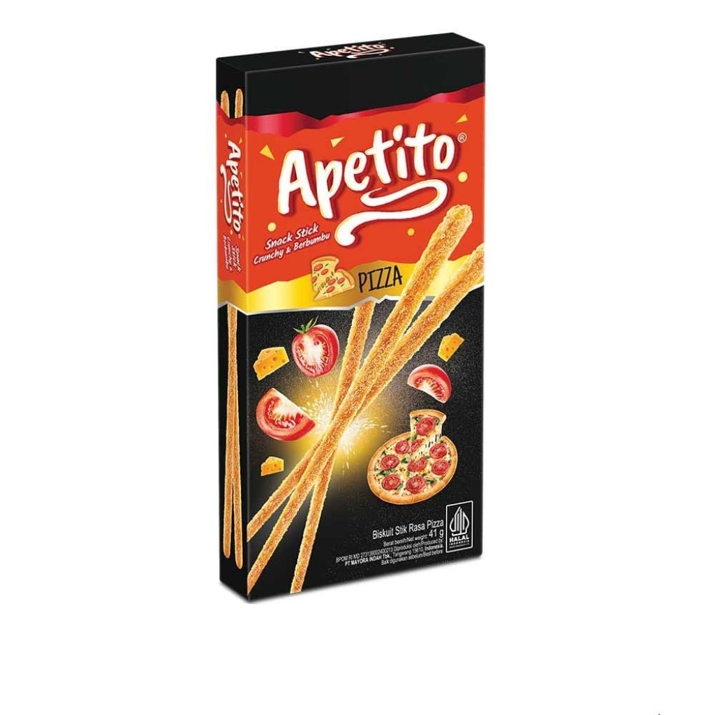 

Apetito Snack Stick Crunchy & Berbumbu / Biskuit Stik - Cemilan / Makanan Ringan