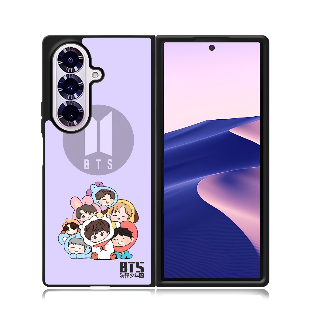 Phone Case Samsung Z Flip Fold 7 6 5 4 3 Phone Custom BTS BT21