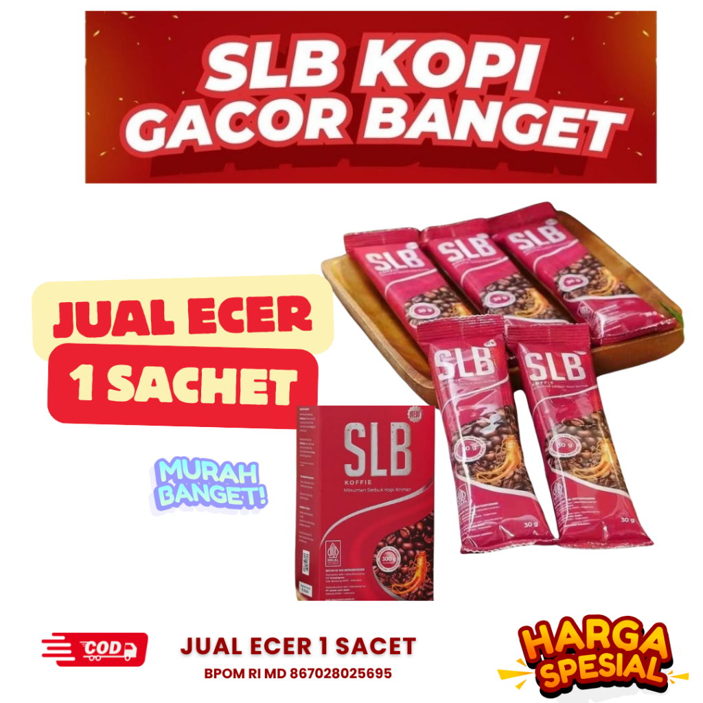 

Kopi SLB Original 100% Asli Kemasan Baru Koffie SLB Ginseng Stamina Pria BPOM HALAL 1 Box Isi 10 Sachet - SLB KOFFIE 1SACHET