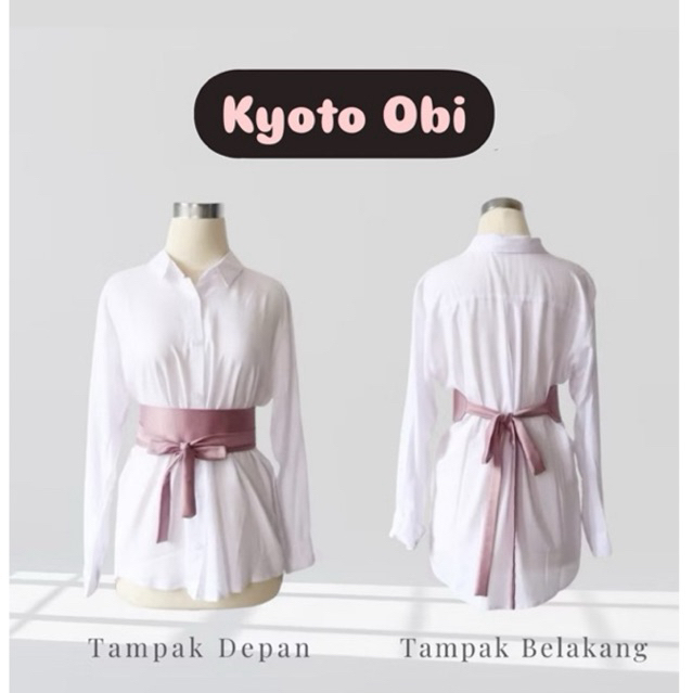 Kyoto Obi. Obi Belt Kyoto. Ikat Pinggang ala Jepang. Japanesse Obby. Sabuk Kain Wanita. Ikat pinggan