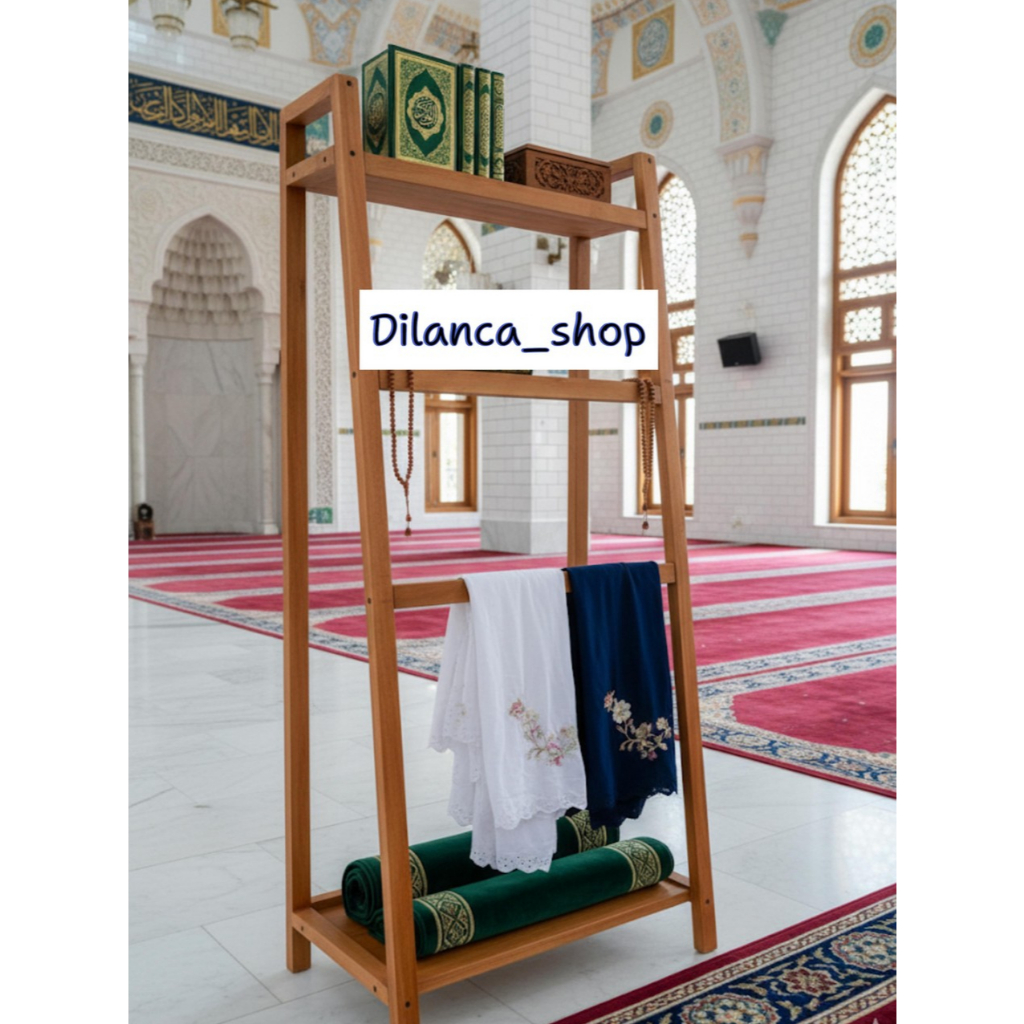 RAK MUKENA MINIMALIS KAYU MAHONI /RAK Tempat buku