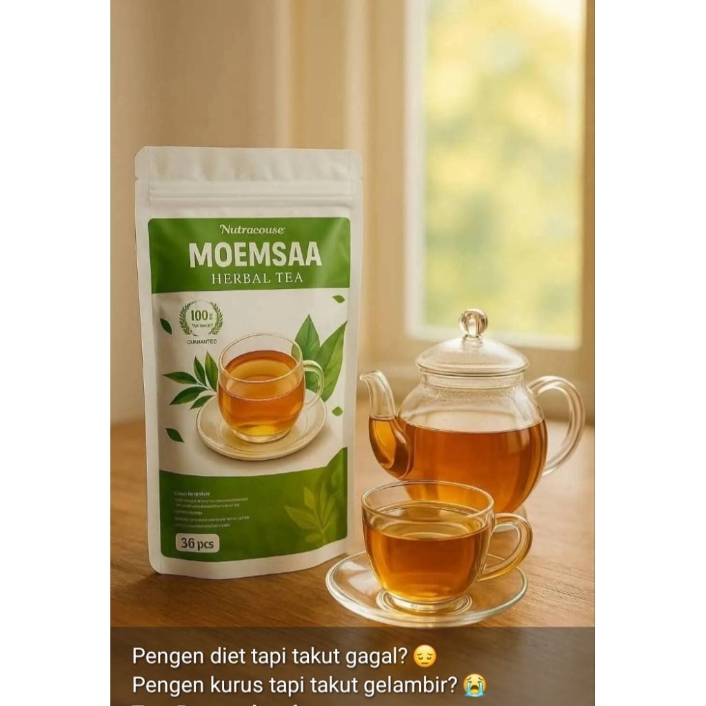 

moemsaa teh herbal untuk pagi n sore isi 35pc