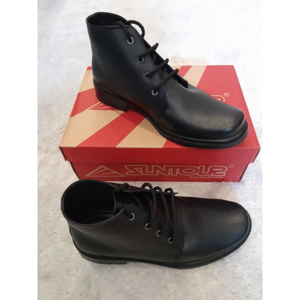 Sepatu Pentofel Pria - Sepatu Formal Bahan Kulit Merk Suntour