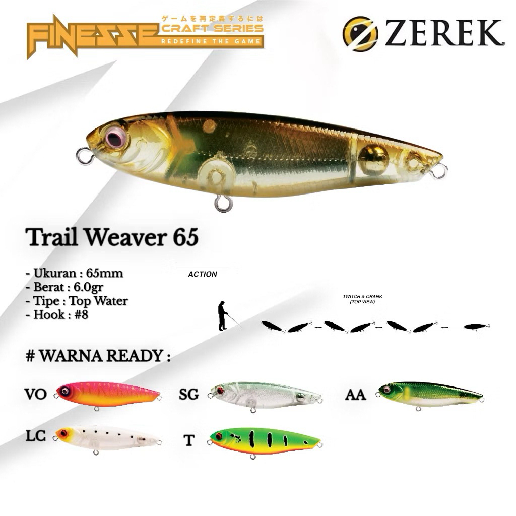 UMPAN PENCIL ZEREK TRAIL WEAVER 65mm