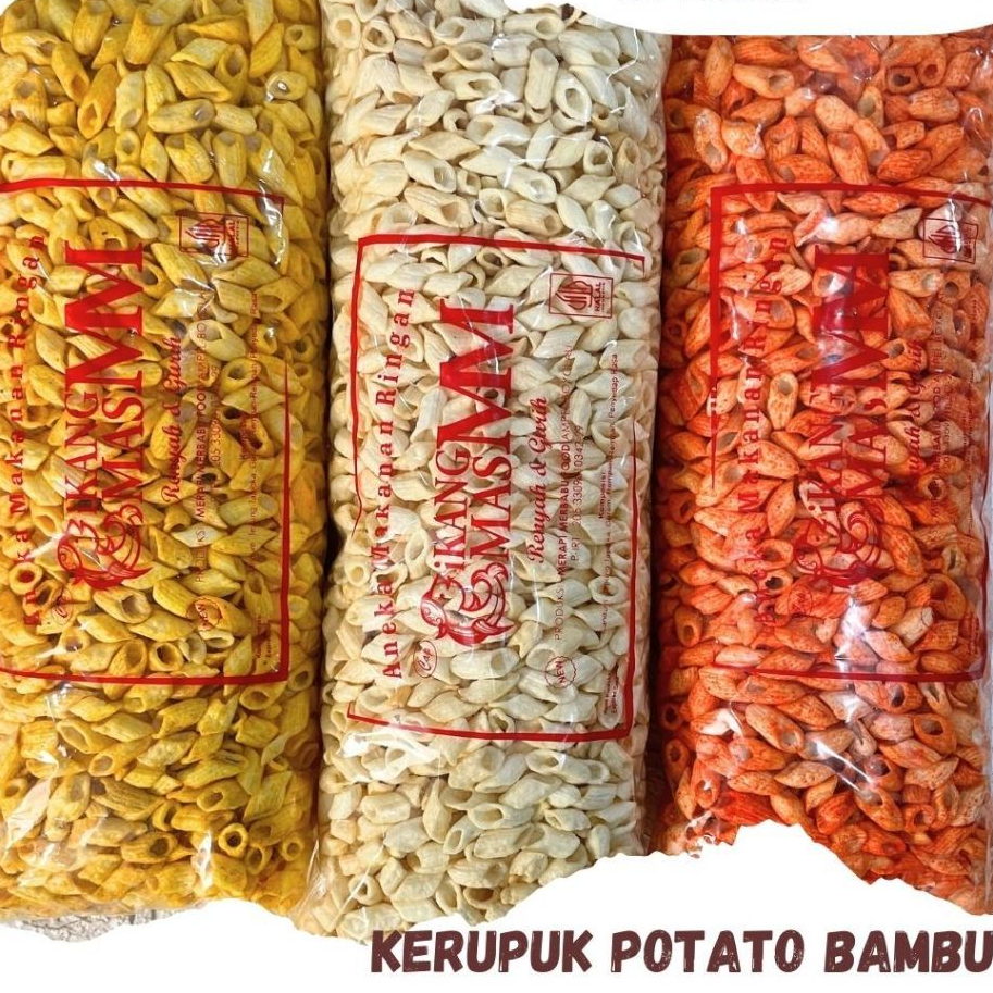 

KERUPUK POTATO MINI BAMBU/ POTATO KENTANG MINI/ KERUPUK POTATO BUNCIS/ KERUPUK POTATO BAMBU