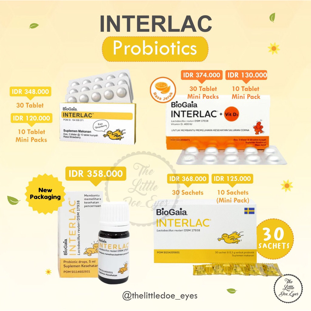 Interlac Drop / Interlac Drop Tablet Serbuk (box or sachet)
