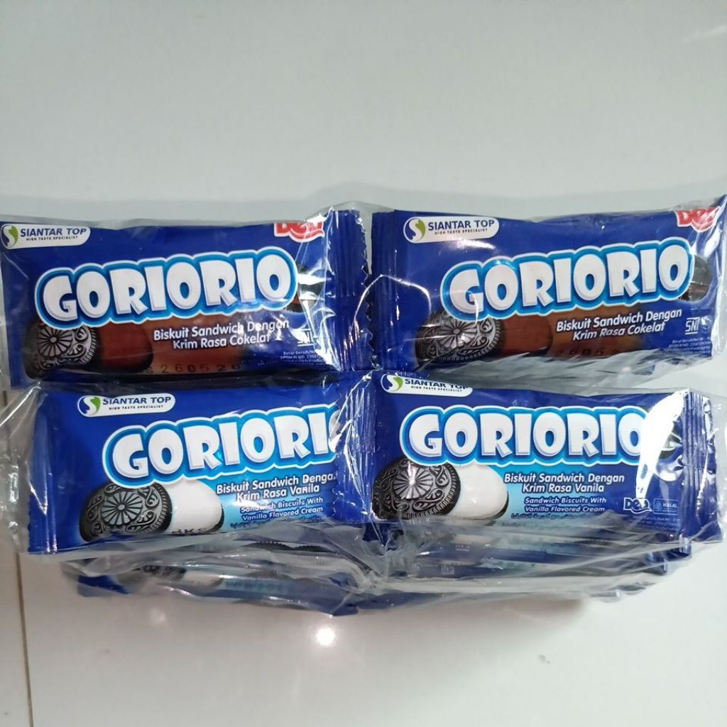 

goriorio biskuit sandwich 1 pack isi 20pcs