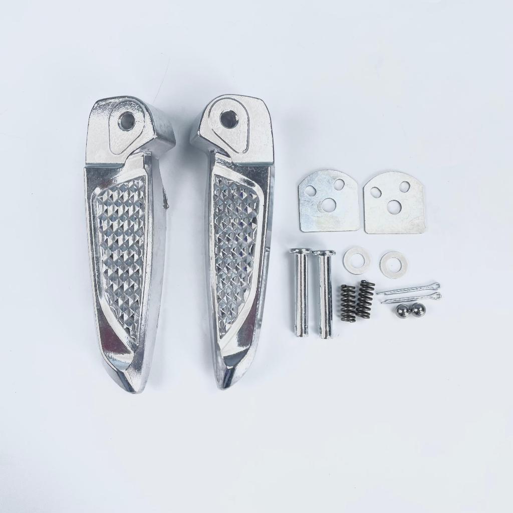 FOOT STEP PIJAKAN KAKI BELAKANG BEAT GENIO BEAT STREET 1 SET SILVER