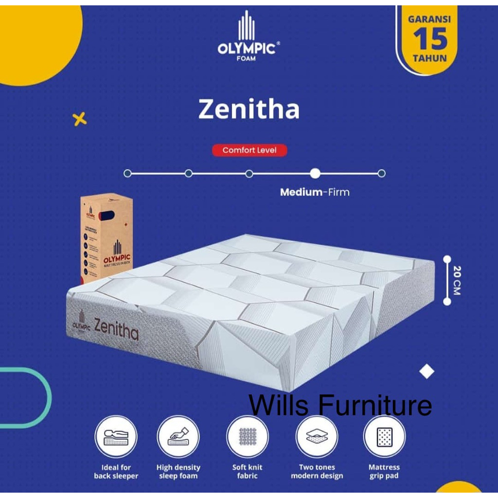 olympic matras in the box zenitha kasur box olympic zenitha