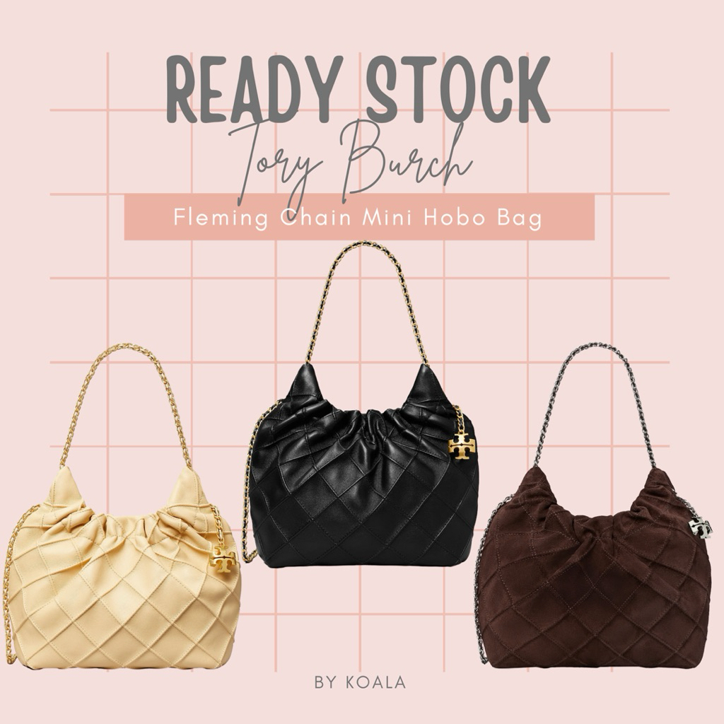 Tas Tory Burch Fleming Chain Mini Hobo Bag