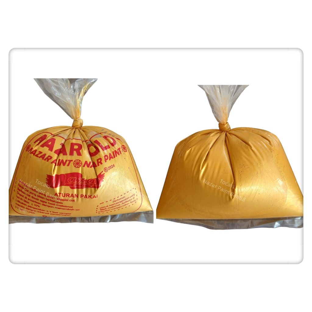 Eksklusif!!! Cat akrilik warna emas, cat akrilik gold, cat akrilik emas kemasan 1kg