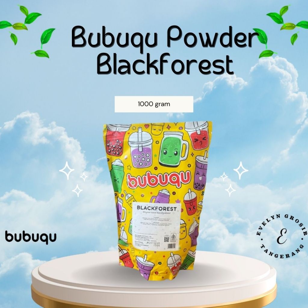 

Bubuqu Powder Drink Black Forest - Bubuk Minuman Kue BlackForest 1 Kg