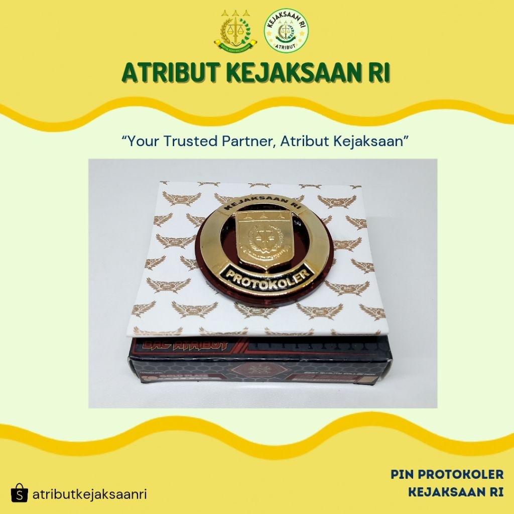 ATRIBUT KEJAKSAAN RI - PIN PROTOKOLER KEJAKSAAN RI