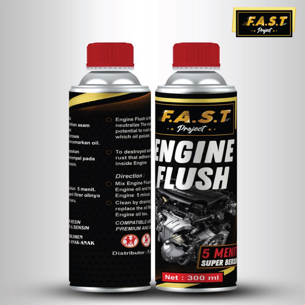 Engine Flush Cairan Pembersih Kerak Oli Mobil 300ml