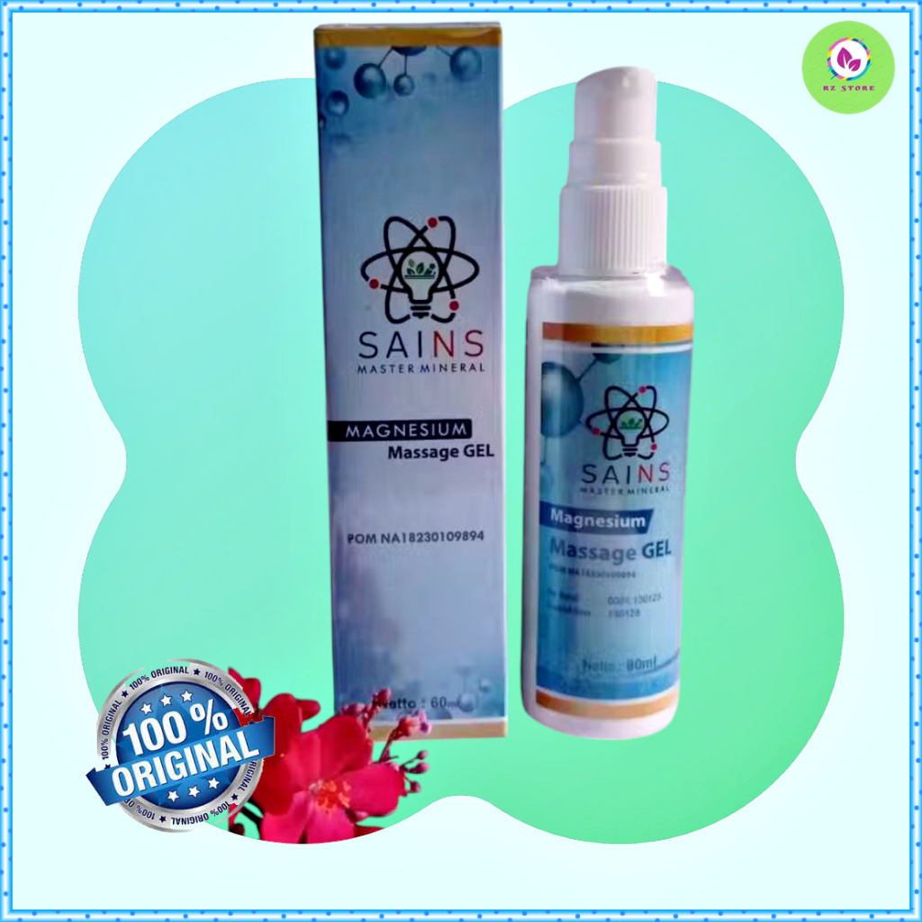 Magnesium Massage Gel Sains isi 60 ml Formula Pijat dan Urut sekaligus melembabkan kulit