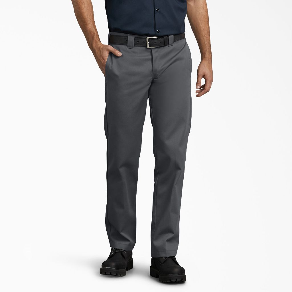 Dickies Men's 873 Slim Fit Work Pants / Charcoal Grey