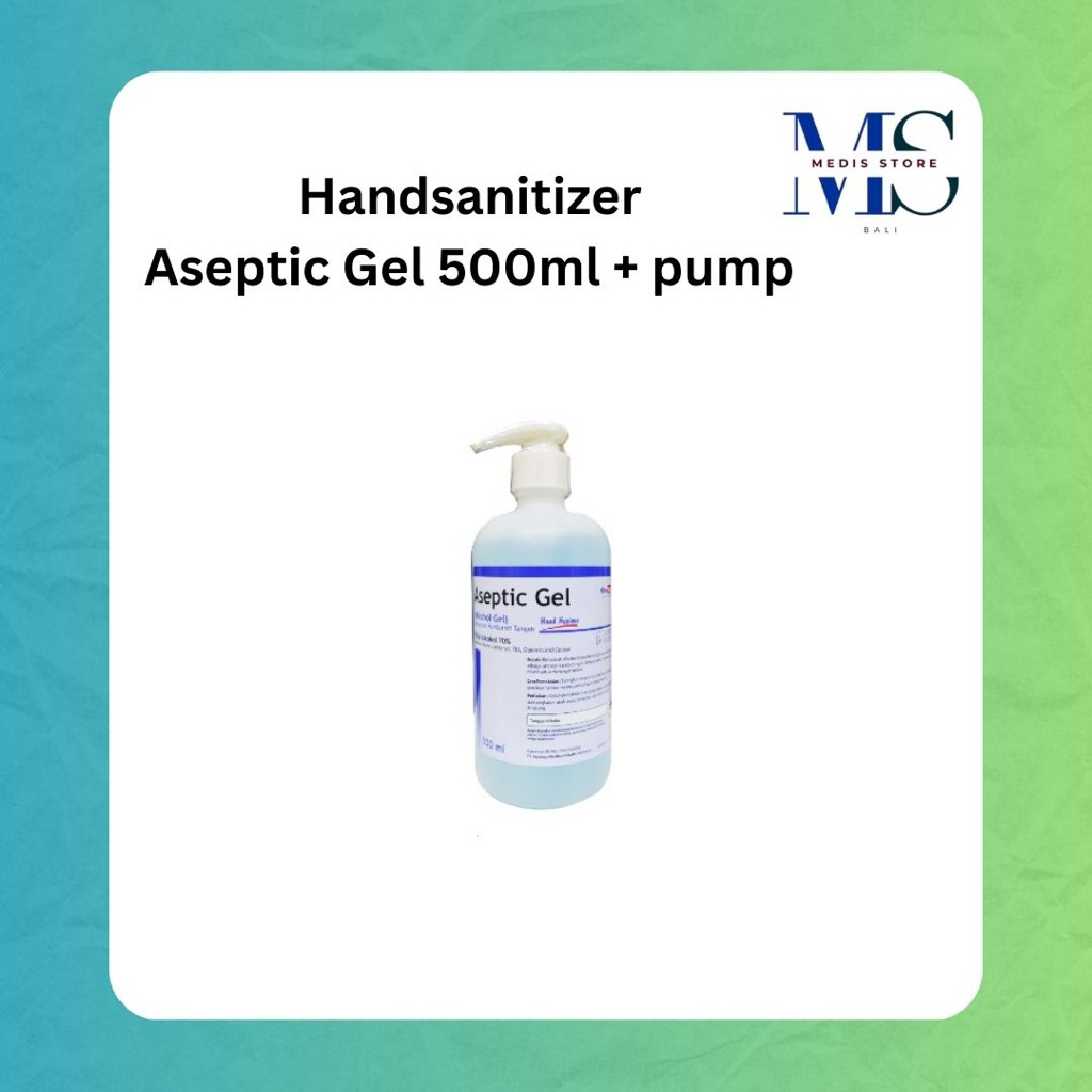 Handsanitizer aseptic gel 500ml | Hand sanitizer aseptic gel 500ml + pump