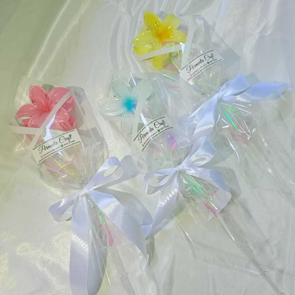 Buket jedai bunga kamboja+buket 1 tangkai+single rose+Gift+buket wisuda+buket bunga