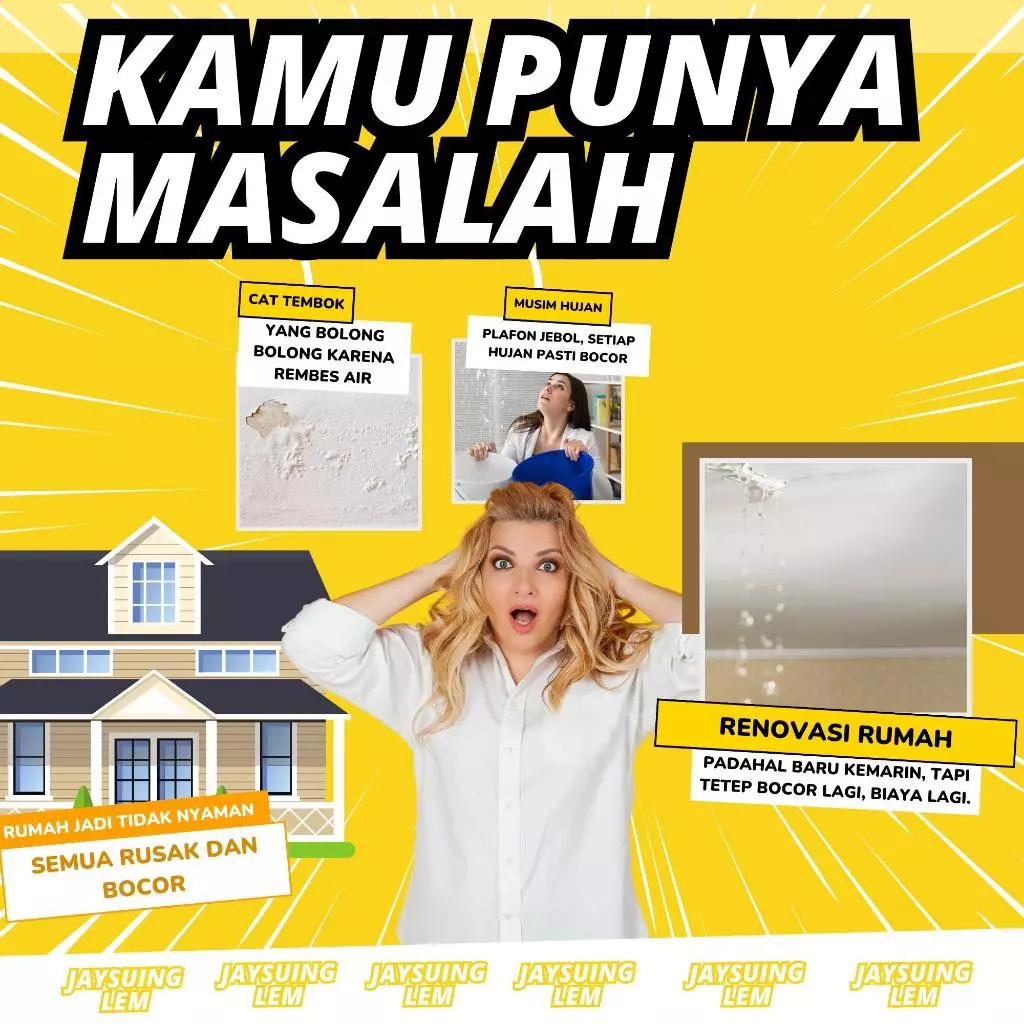 Lem Atap Dak Dinding Bening Transfaran Perekat Anti Bocor Rembes Super Kuat