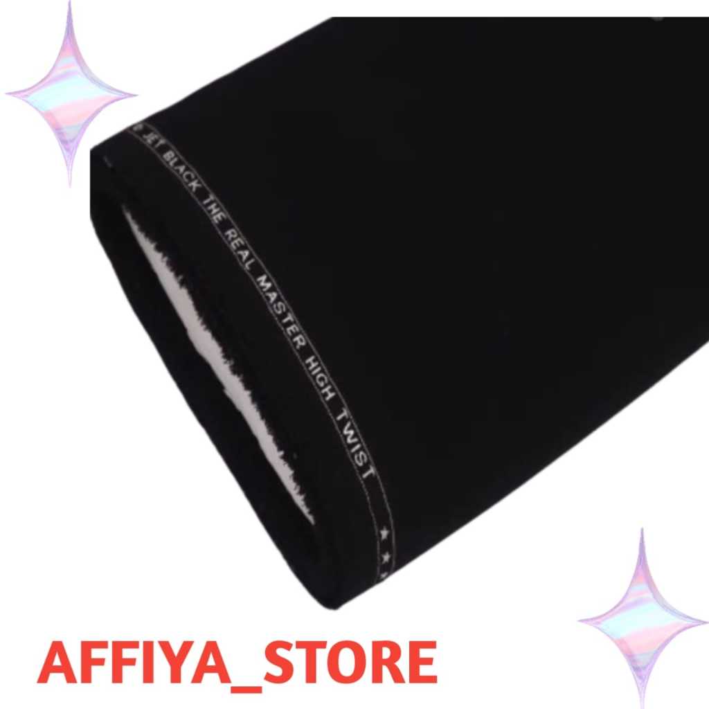 KAIN HITAM JET BLACK BAHAN CELANA