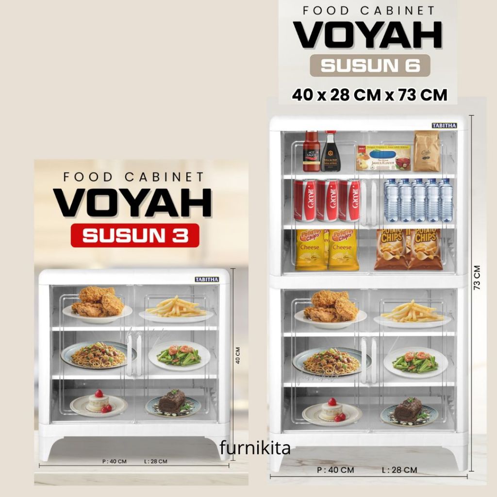 RAK MAKANAN TUDUNG SAJI TERTUTUP TABITHA VOYAH FOOD CONTAINER