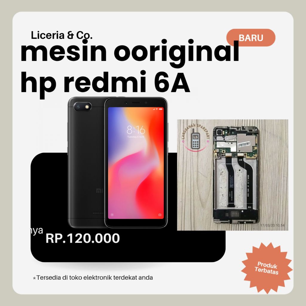 MESIN ORIGINAL REDMI 6A RAM 2/32
