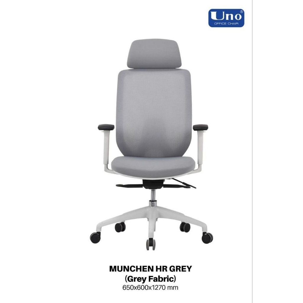 Kursi Kantor UNO (MUNCHEN HR GREY)