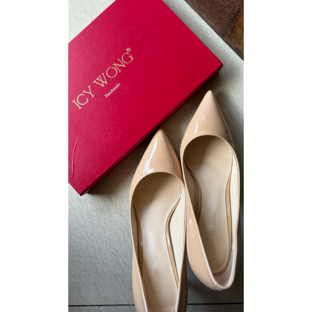 Icy Wong Nude Glossy size 39, 7cm Heels