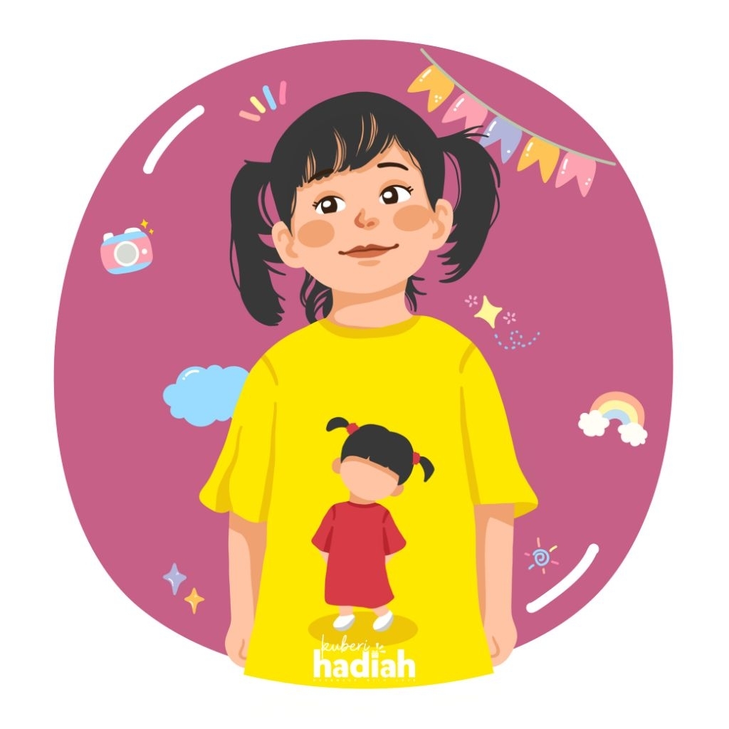 ilustrasi foto - ilustrasi potret - gambar kartun - gambar digital - ilustrasi foto lucu - jasa ilus