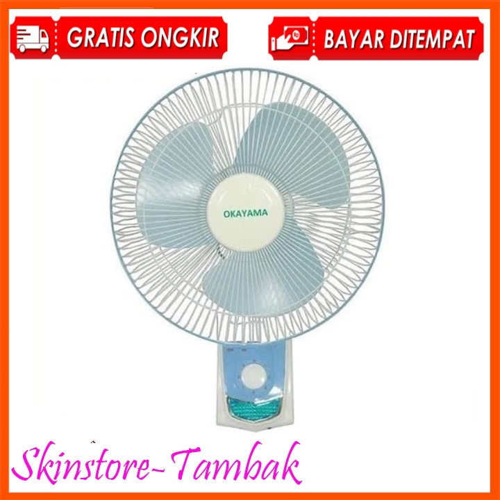 KIPAS ANGIN DINDING / WALL FAN OKAYAMA 12 KIPAS ANGIN TEMBOK ANGIN KENCANG