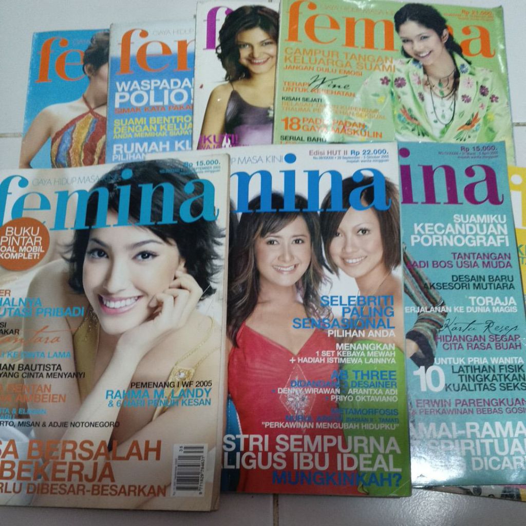 MAJALAH FEMINA TAHUN 2005