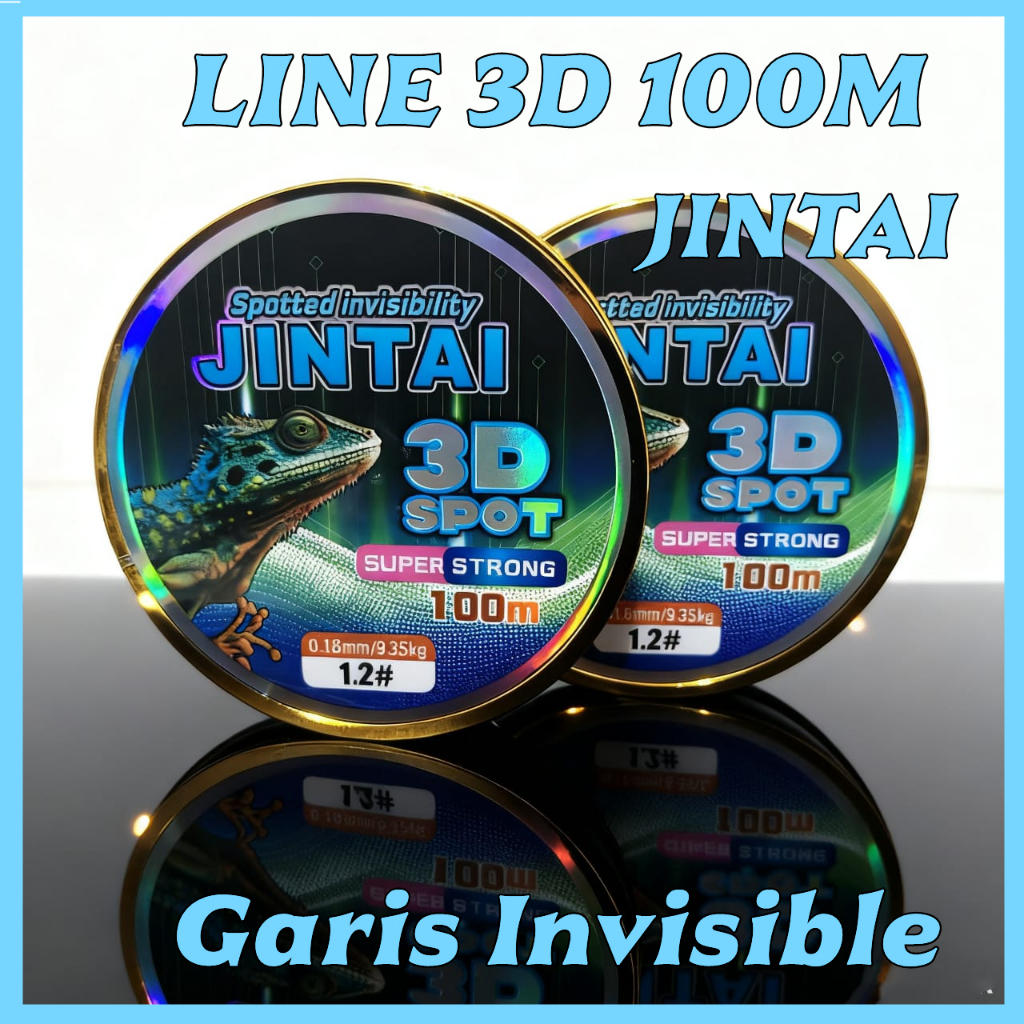 Senar Pancing 0.60MM/3D 45.0KG - Spotted invisibility Jintai 3D SPOT SUPER STRONG 100M