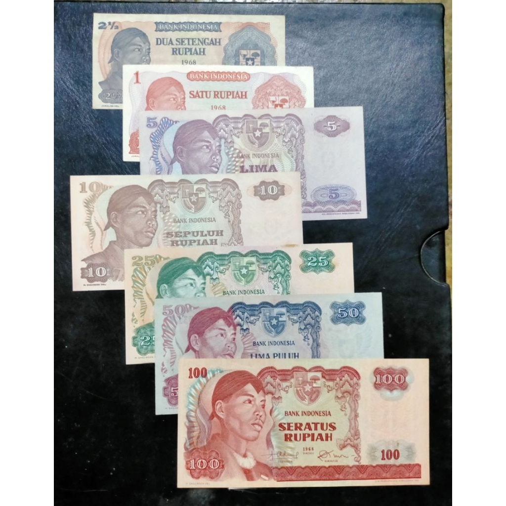 uang seri Sudirman 1 rupiah 25 rupiah 50 rupiah 100 rupiah sudirman